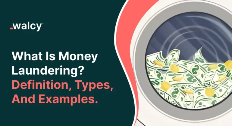 Feature image of a blog titled "what is money laundering"