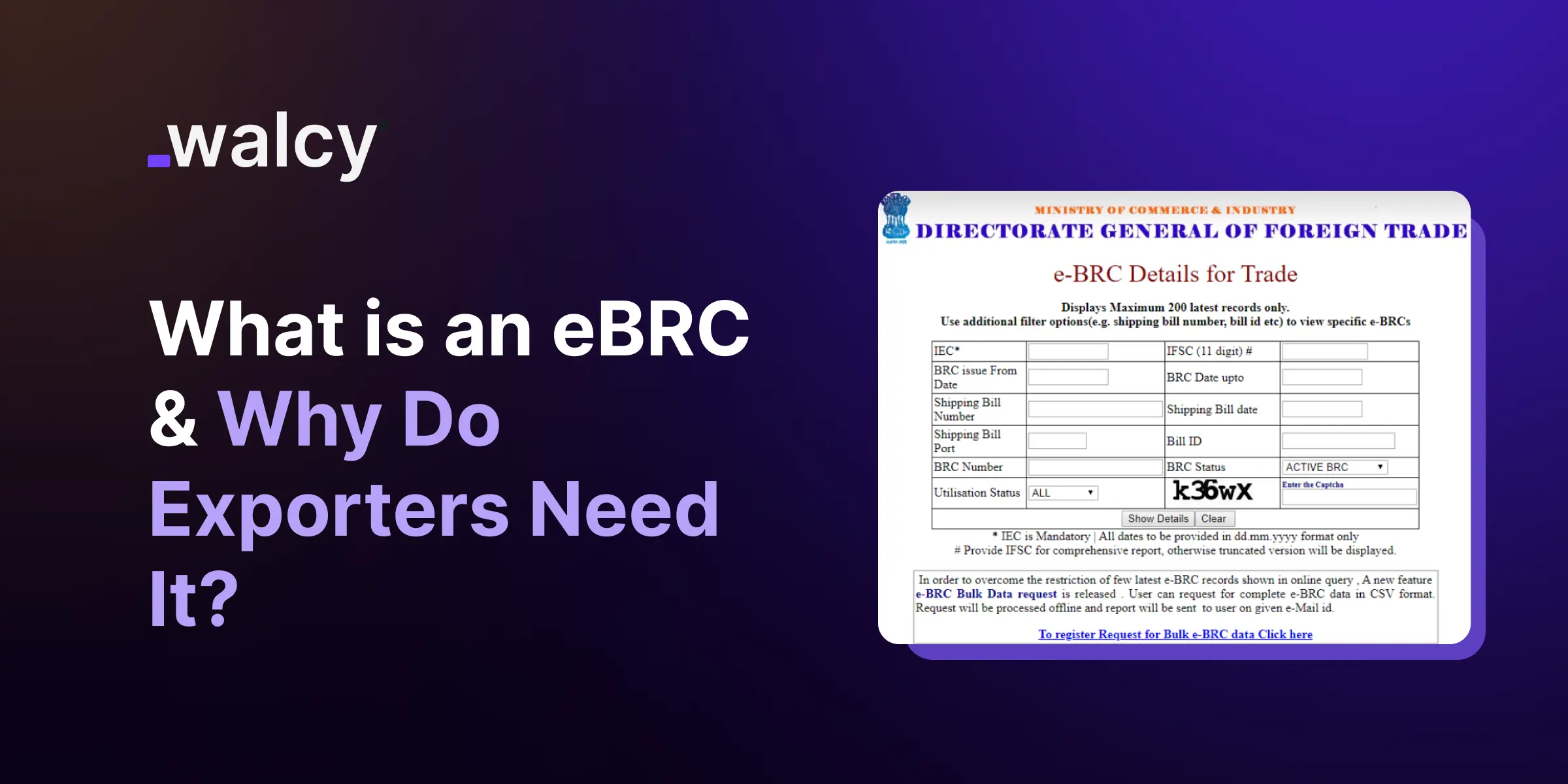 What is an eBRC & Why Do Exporters Need It?