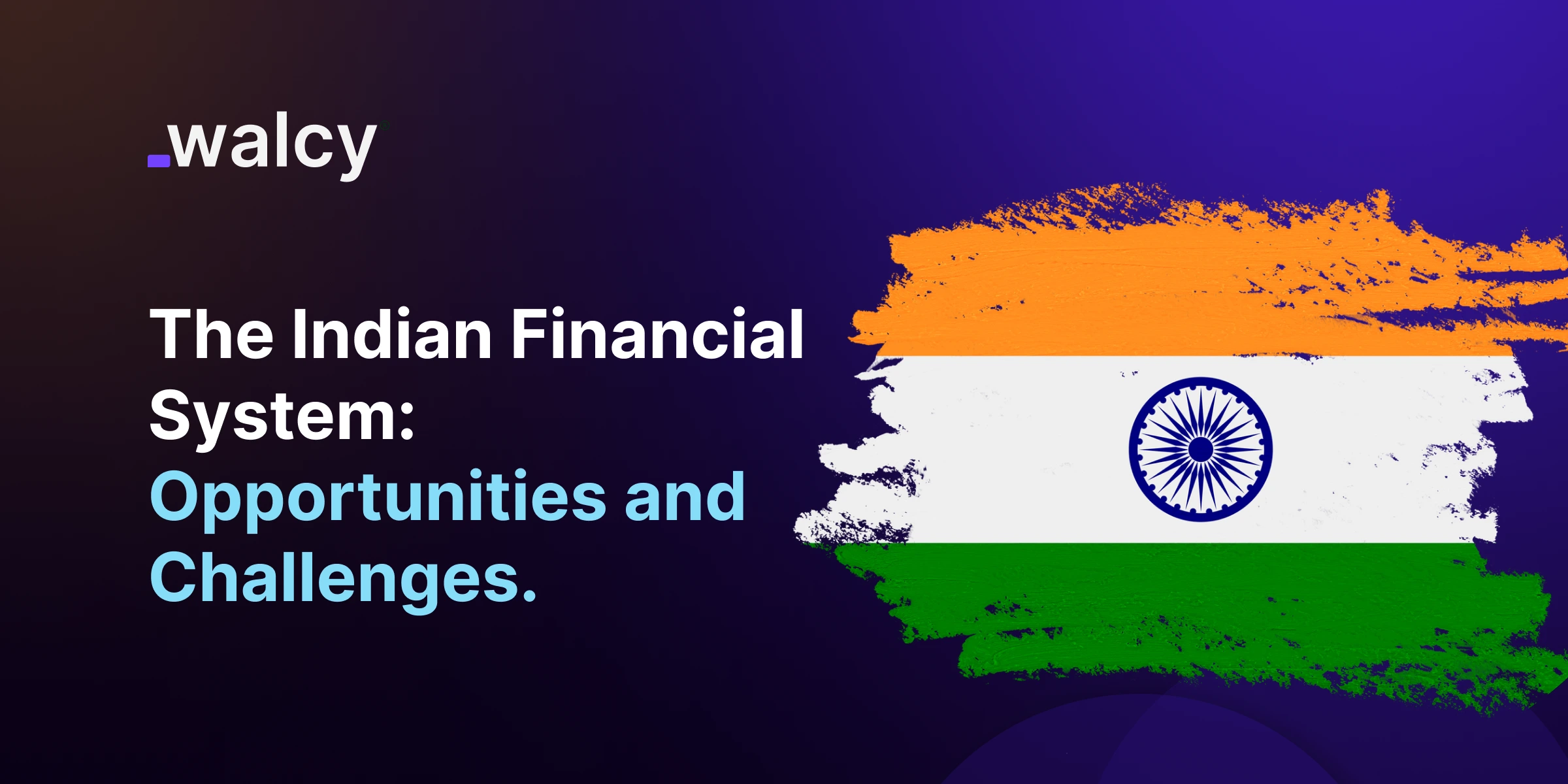 feature image of a blog titled Indian Financial System