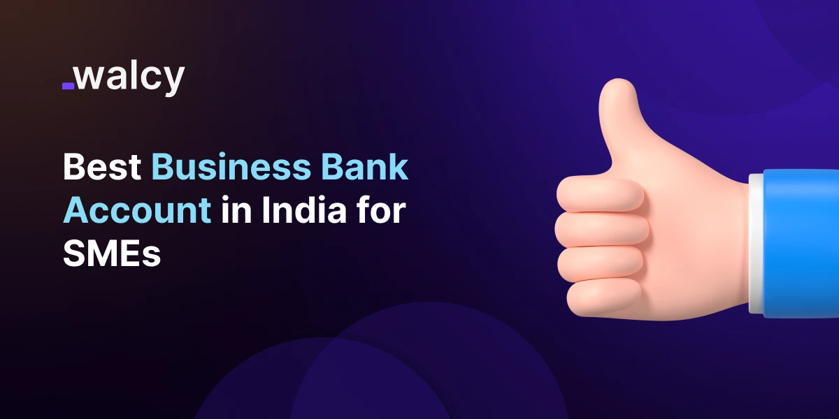 feature image of a blog titled Best Business Bank Account in India