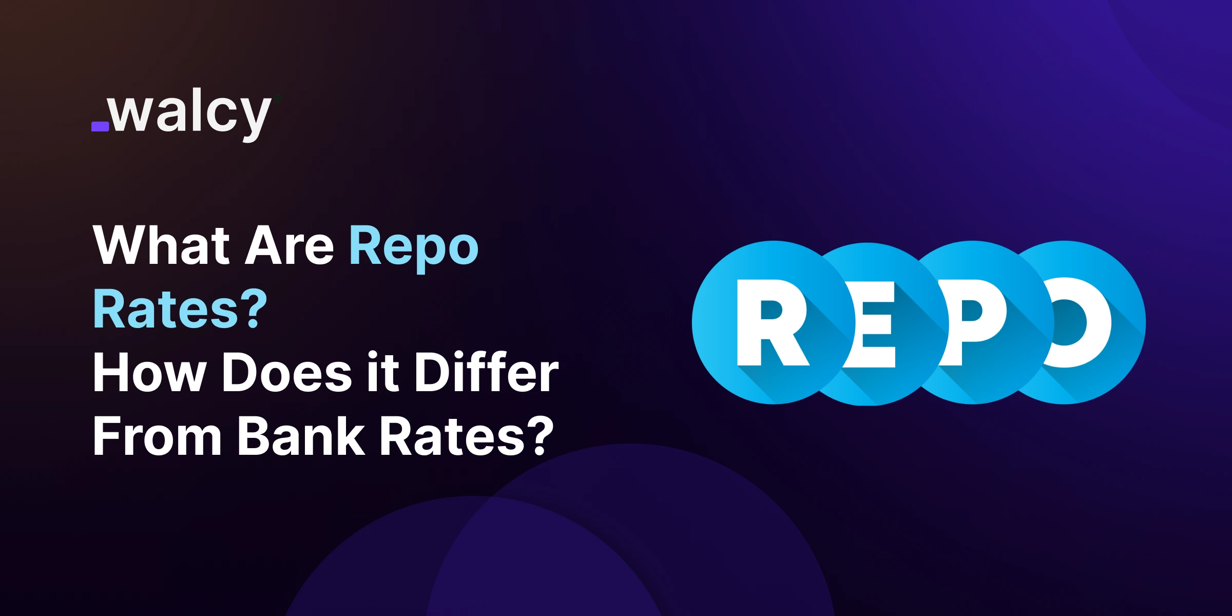 feature image of a blog titled Repo Rates