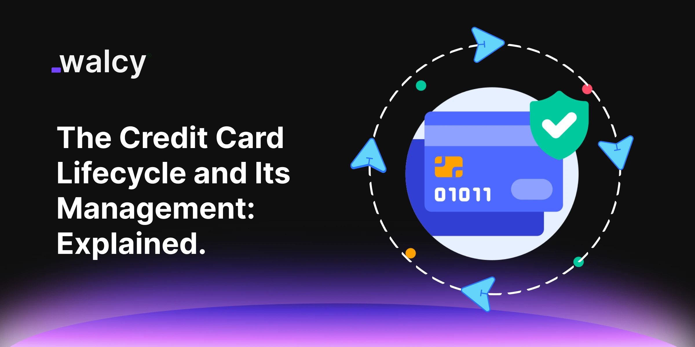 feature image of a blog titled credit card lifecycle